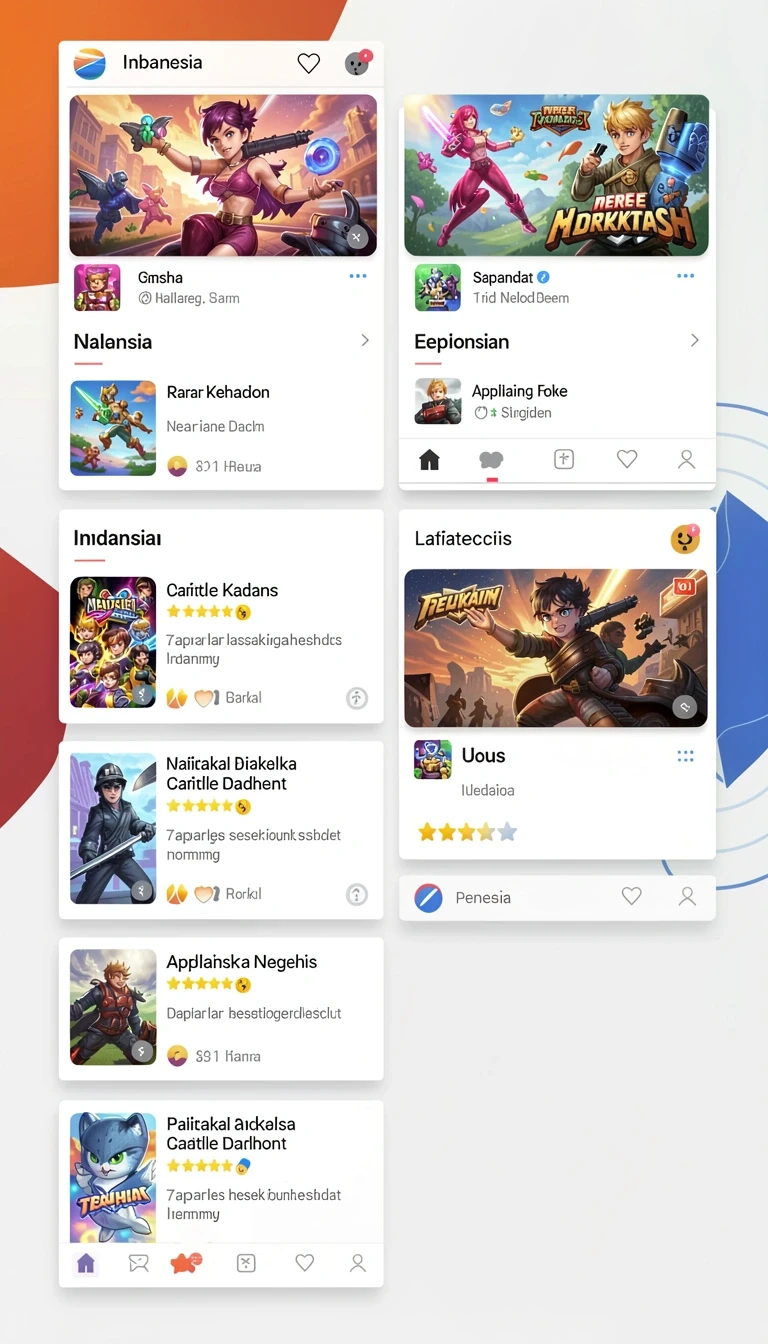 Layar detail aplikasi menampilkan versi, ukuran, dan tombol unduh.